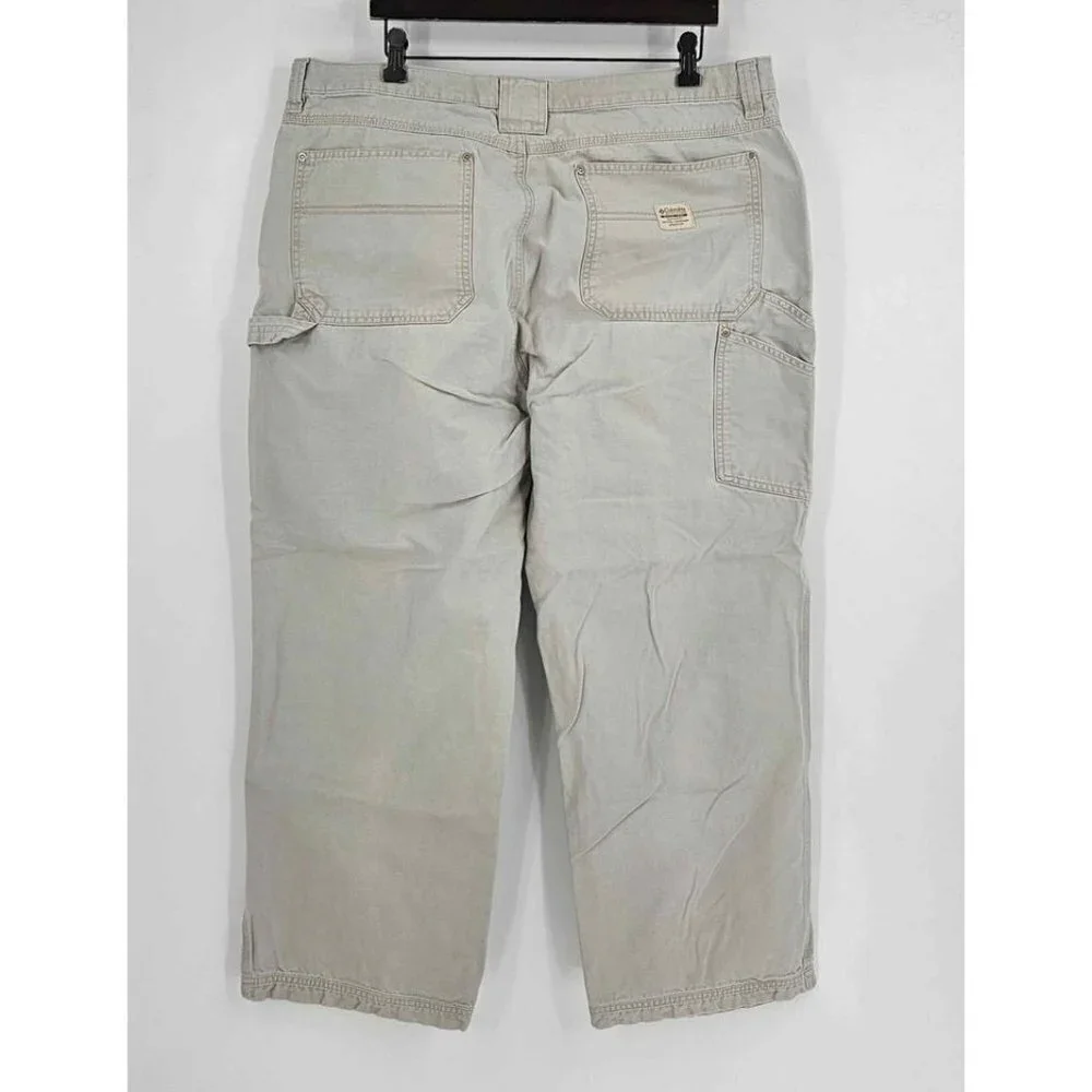 Columbia Sportswear Mens Beige Cargo Pants Sz 40